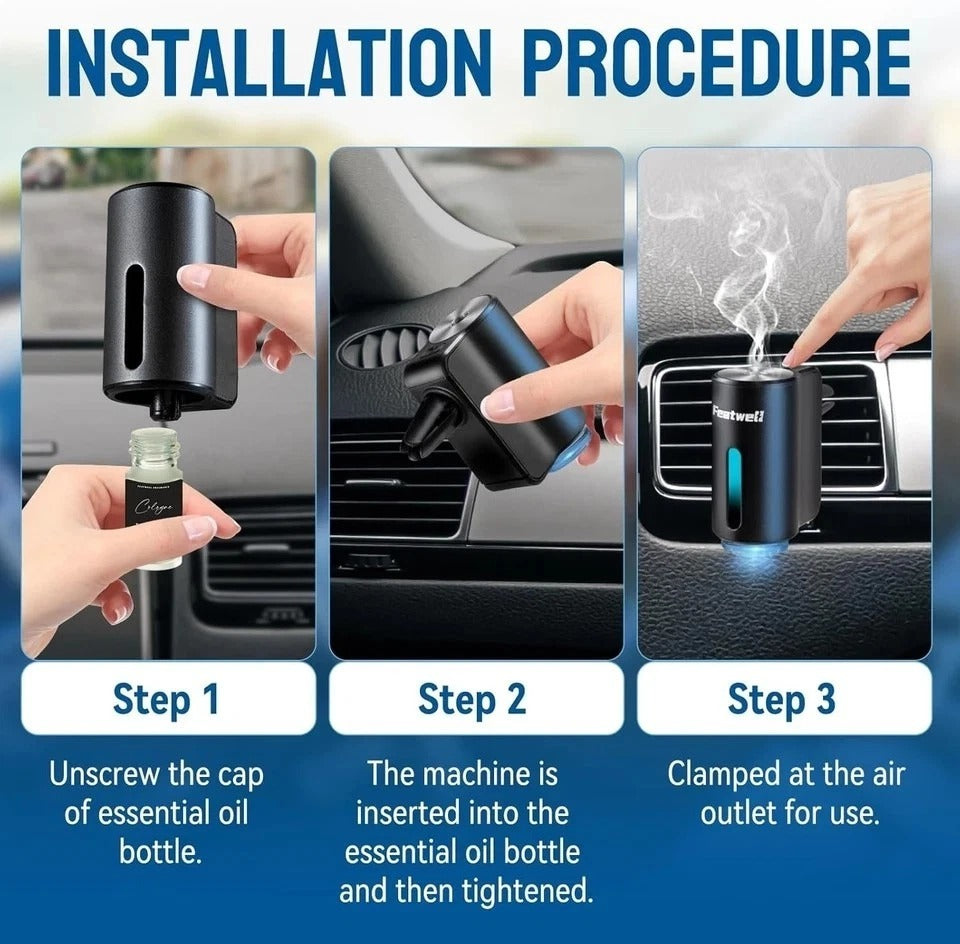 Ambientador Inteligente Perfume Difusor De Aire Aromaterapia Para Coche Carro