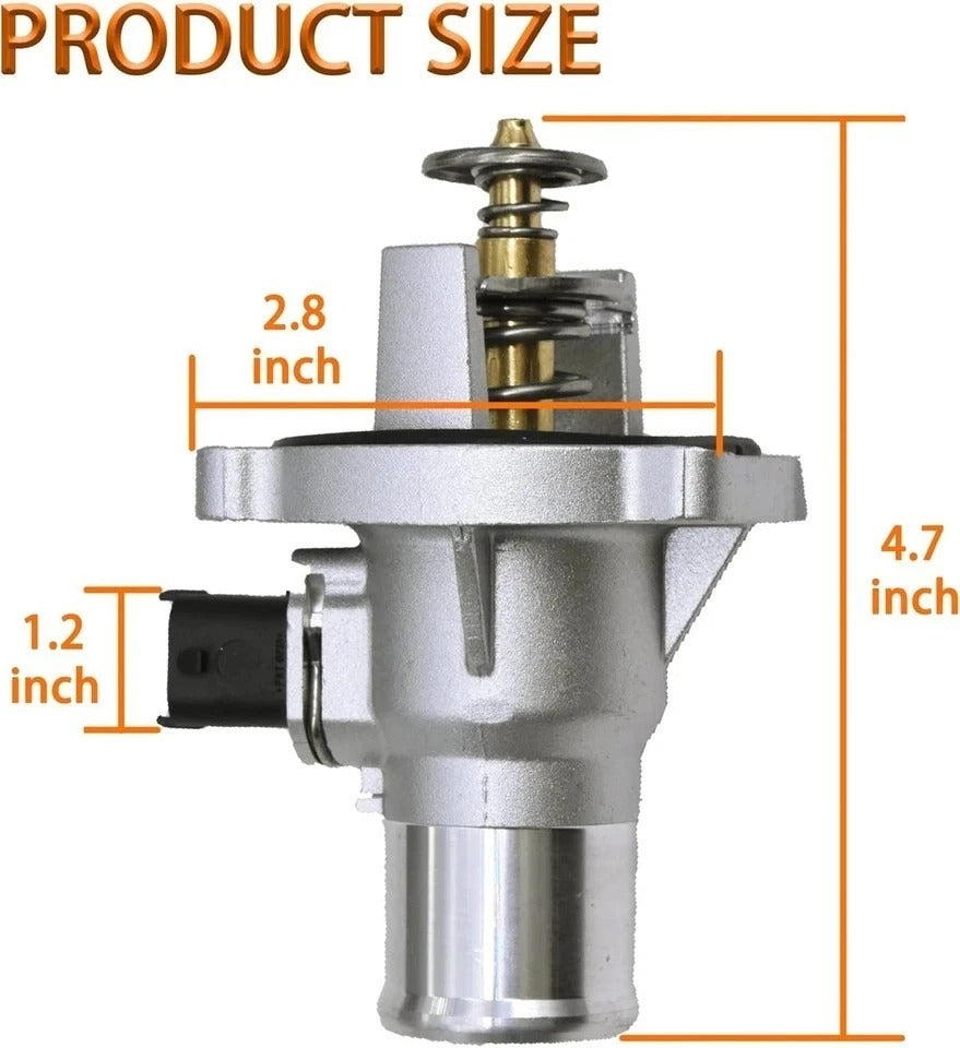 Engine Coolant Thermostat Housing Assembly Compatible with 2009-2011 96984104