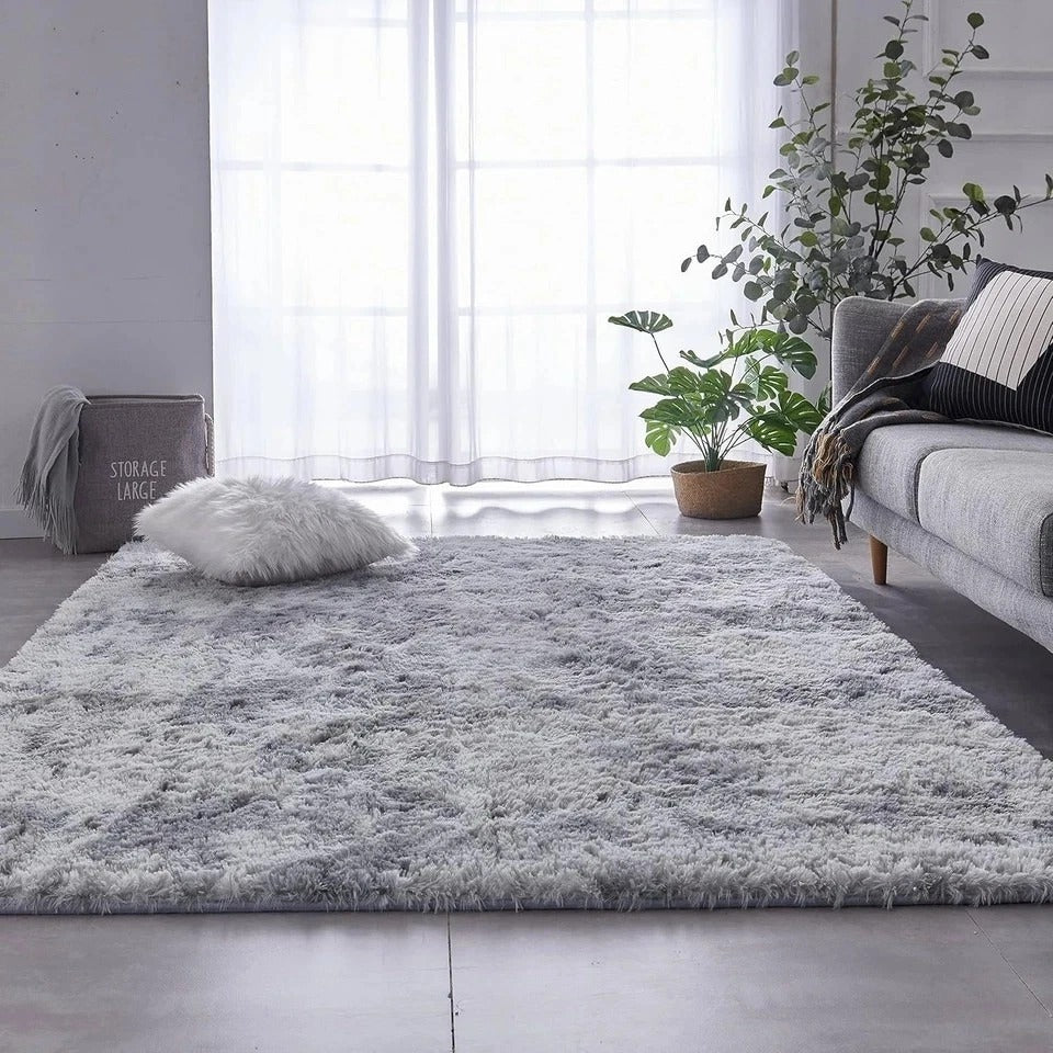 Elegant 6' x 9' High Pile Shag Rug - Anti-Skid, Stain Resistant for Living Room\