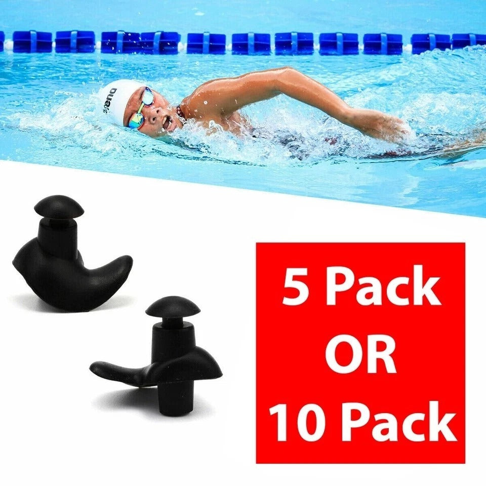 5/10 Pairs Soft Silicone Ear Plugs For Swimming Sleeping Anti Snore Reusable