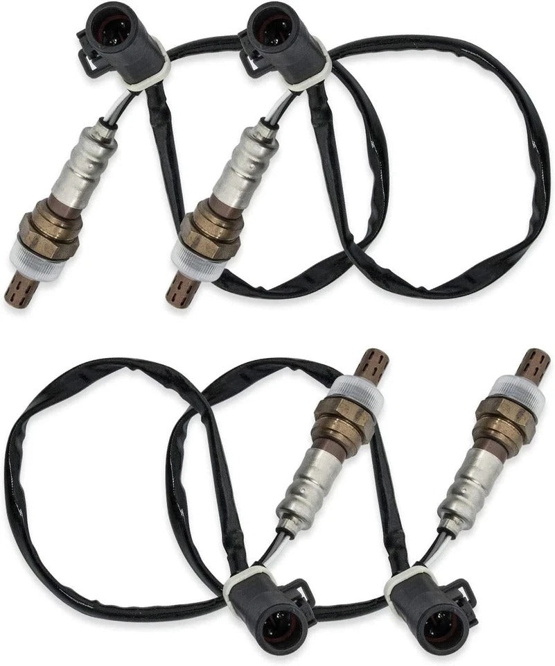 4Pcs O2 Oxygen Sensor 15717 Downstream Upstream Compatible with 1990-2014 Ford