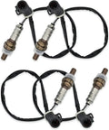 4Pcs O2 Oxygen Sensor 15717 Downstream Upstream Compatible with 1990-2014 Ford