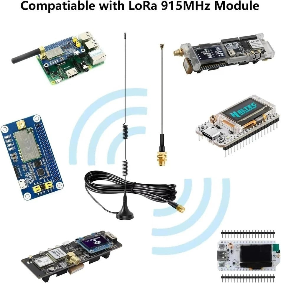 Meshtastic Long Range 915MHz Lora Magnetic Base Antenna with SMA Male for LoR...