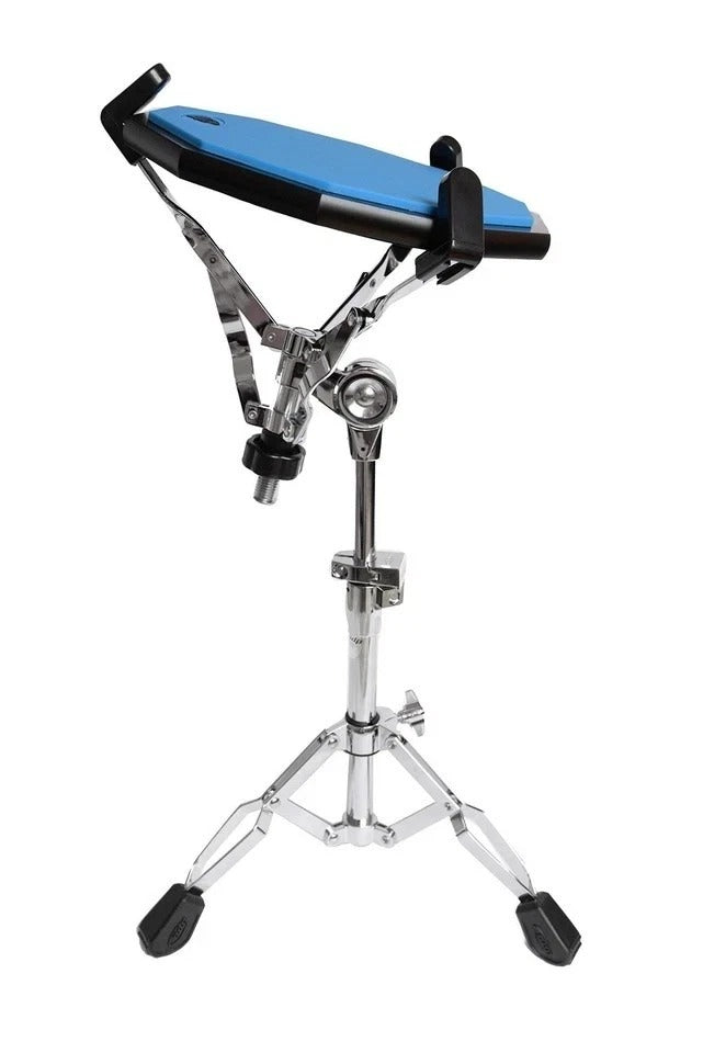 Drum Practice Pad and Carrying Case 12 Inch Silicone with Wooden Base and Re...