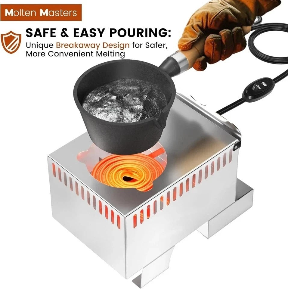 Electric Lead Melting Pot, 5Lb Capacity Lead Melter for Fishing Weights, Sinkers