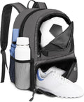 Water-Resistant Soccer & Multi-Sport Backpack - Fits Basketball, Football & More