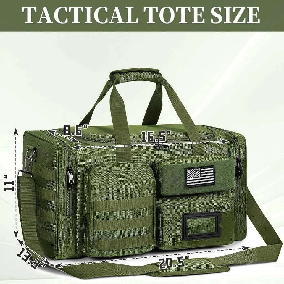 Tactical Pistol Range Bag, Gun Range Bag for Handguns, Shooting Duffle Range Pis